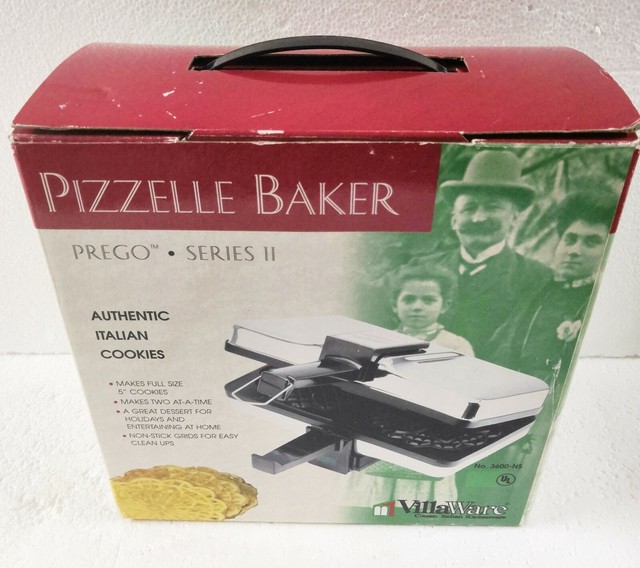 villaware pizzelle baker prego series ii