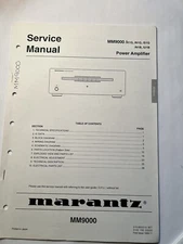 MARANTZ MM9900 POWER AMPLIFIER SERVICE MANUAL
