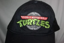 Nickelodeon 2014 Viacom TMNT Black Cap Hat Poly Nylon Teenage Mutant Turtles