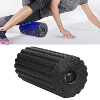 4-Speed Foam Roller Electric Yoga Pilate Gym Vibrating Massage Deep Tissue  Plug