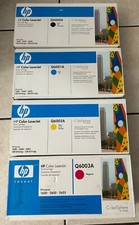 NEW Genuine HP 1600 2600 2605 Toner Set 124A Q6000A, Q6001A, Q6002A, Q6003A