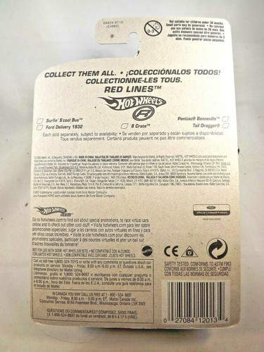 2005 Hot Wheels #97 Red Lines 2/5 FORD DELIVERY 1932 Gold w/RLChrome5Sp Thailand - Picture 5 of 5