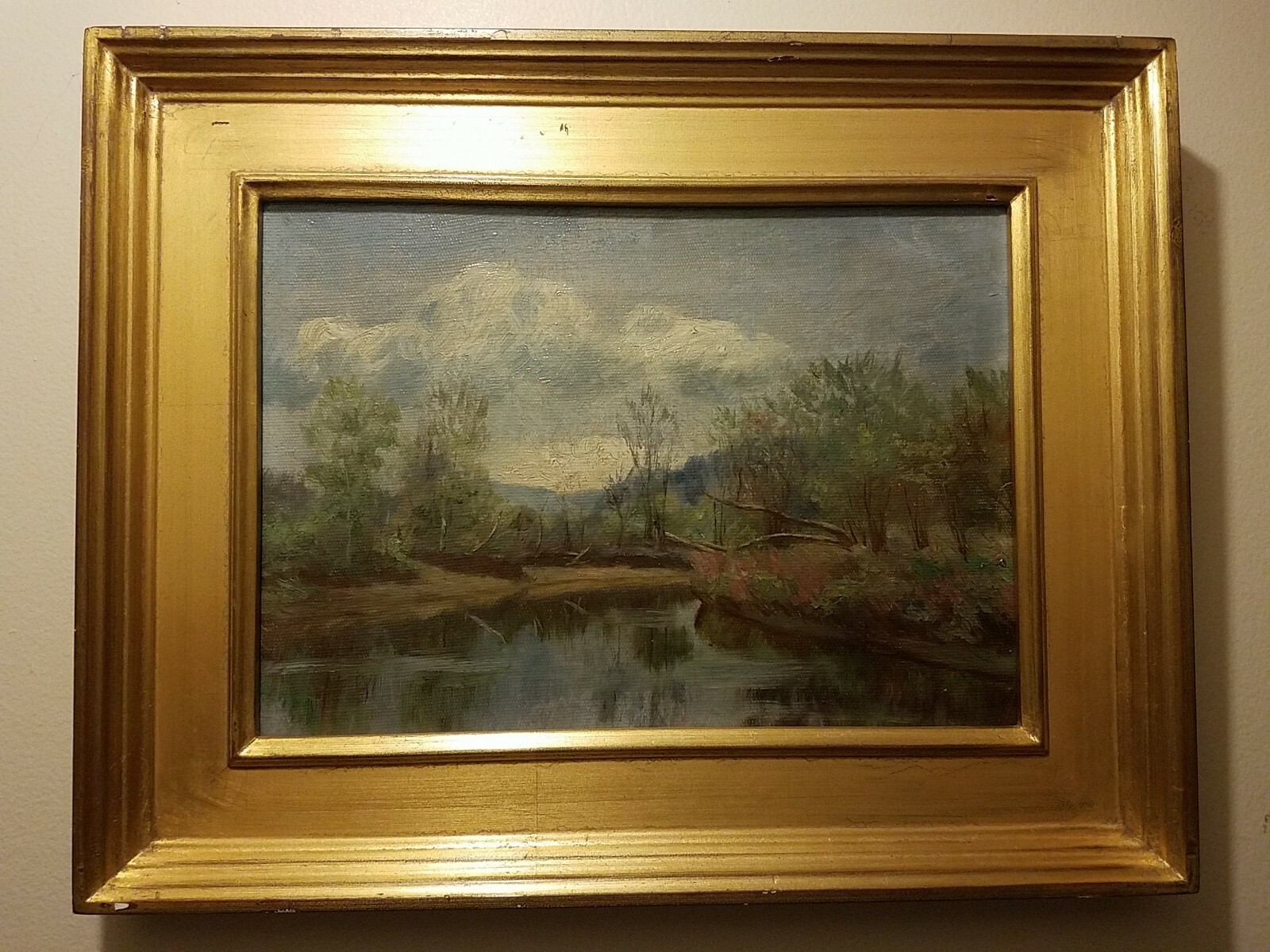 Antique Oil Painting Attributed To John Fitch Landscape EBay