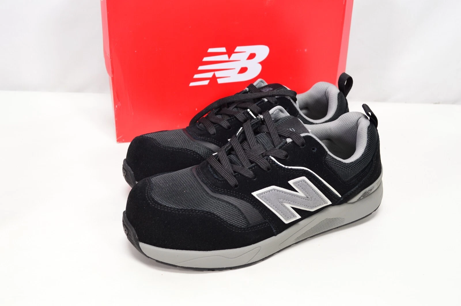 NUOVE scarpe uomo New Balance Elite Lite EH nero grigio 9 5 2E larghe MUELEHBG