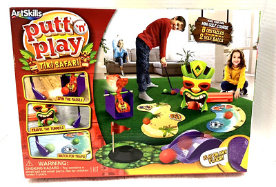 Artskills Putt N Play Tiki Safari Mini Golf Set Kit