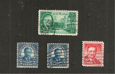 USA THEODORE ROOSEVELT  LOT 4 TIMBRES UNITED STATES POSTAGE