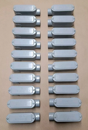 LOT of 20 CONDUX  3/4 "L" Access Fittings Non Metallic PVC 61008-07 CANLET