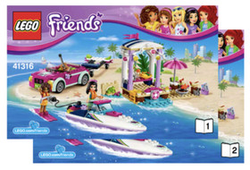 LEGO FRIENDS: Andrea's Speedboat Transporter (41316) - 100% Complete w/Manual