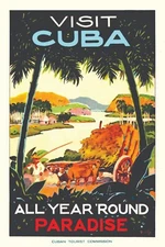 CUBA VINTAGE STYLE PRINT/POSTER QUALITY PHOTO PAPER/CANVAS T257
