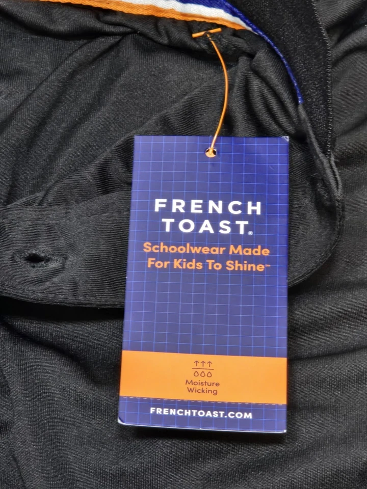 LG.  Black French Toast Boy Moisture Wicking Performance Sport Polo Short Sleeve - Image 3 of 4