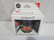 Prepara Evak Mini Airtight Glass Food Storage 6oz 0.75 Cups Soft Touch Handle