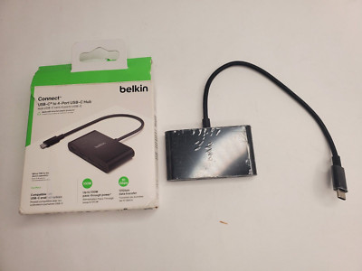 Belkin Connect USB-C to 4 Port USB-C Gen2 Ports Hub Multiport Adapter 100W PD