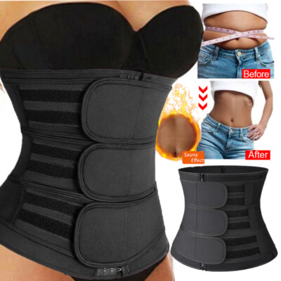 Fajas Colombianas Reductoras Abdomen Girdle Body Shaper Sweat Waist Trainer Belt