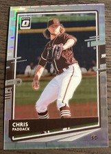 2020 Panini Optic Chris Paddock #162 FOTL Pandora Silver /99 Padres! #3040