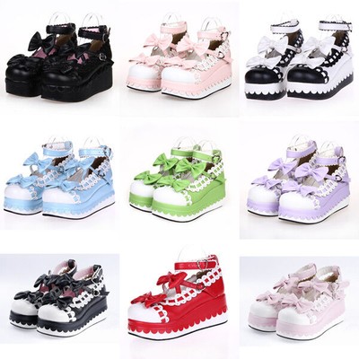 Zapatos góticos de princesa Lolita dulce, zapatos, disfraz de Cosplay,...