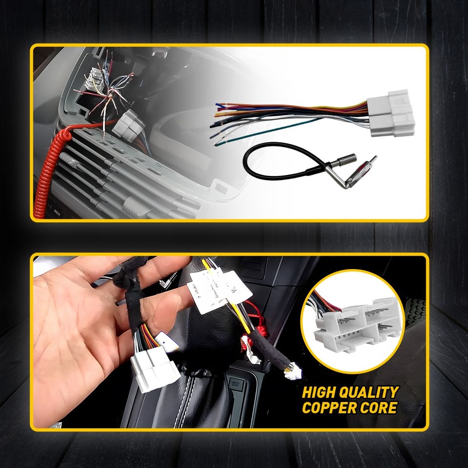 Car Stereo Radio Wire Harness And Antenna Adapter For Some | Desertcart