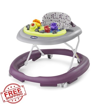 Chicco Walky Talky Baby Walker Flora Purple Grey Play Tray