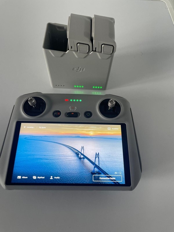 DJI Mini 3 RC Screen Controller, Two Batteries And Charger.