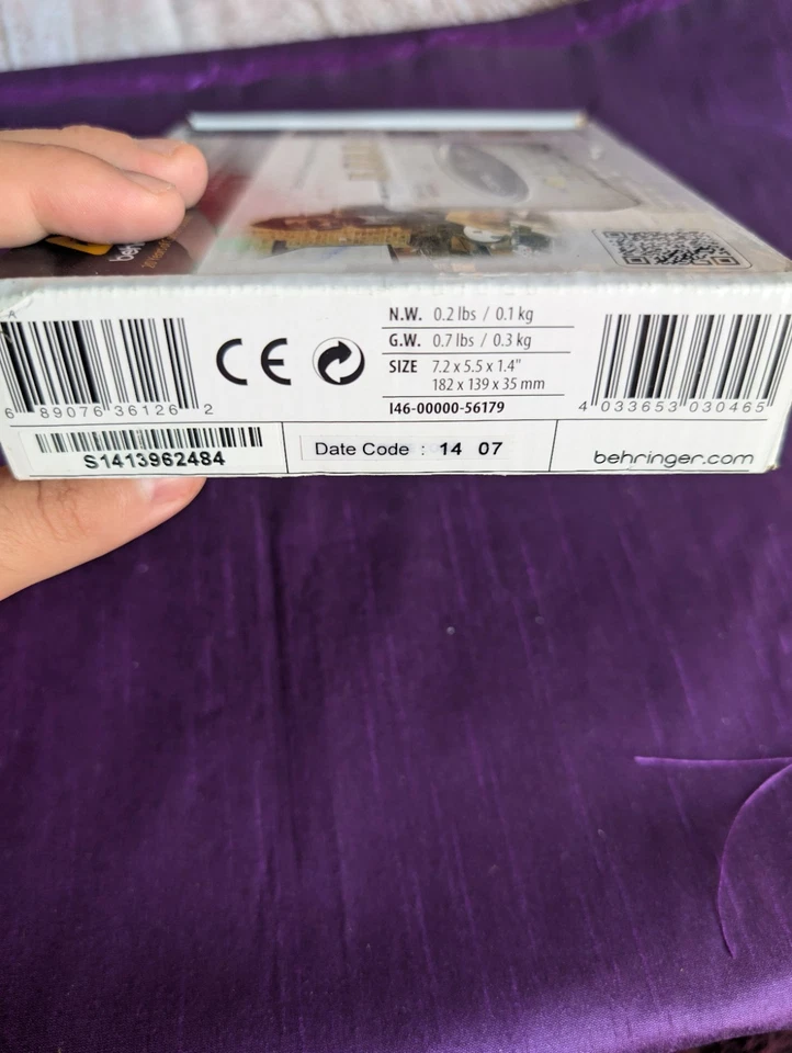 new/sealed Behringer UCA202 U-Control Ultra Low-Latency 2-In/2-Out USB, details  - Image 4 of 4