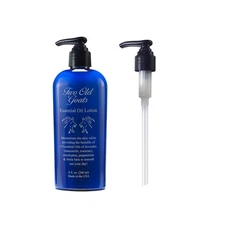 Essential Oil Lotion with 1 Dispenser Pump by Two Old Goats, 8 Oz. / 240 ML