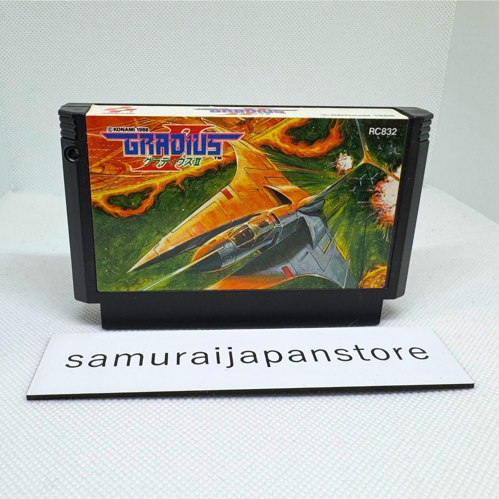 Gradius II Famicom Game Cartridge Only JP ver Used Tested Japanese ver Game