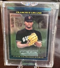 2002 FRANCISCO LIRIANO BOWMAN CHROME #174 UNCIRCULATED ROOKIE CARD CLEAN CASE. rookie card picture