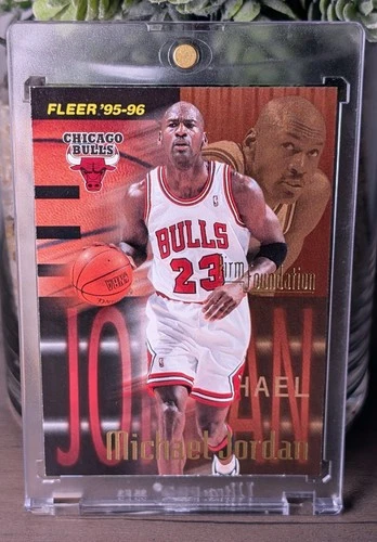 1995-96 Fleer Basketball Firm Foundation #323 Michael Jordan