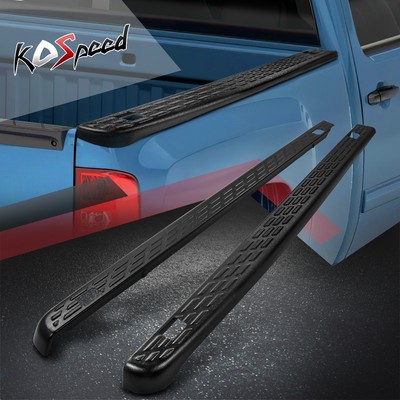 Black Rail Cap w/Stake Hole for Silverado Sierra 1500 2500 3500HD 6'6'' 2007-2013