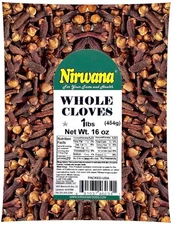 CLOVES Whole Ideal for Spices and Seasoning Pouch by Nirwana 16oz 454g