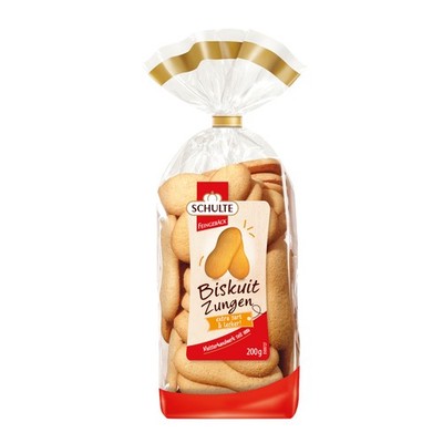 Schulte Biskuitzungen ein zartes Genusserlebnis Packung 200g