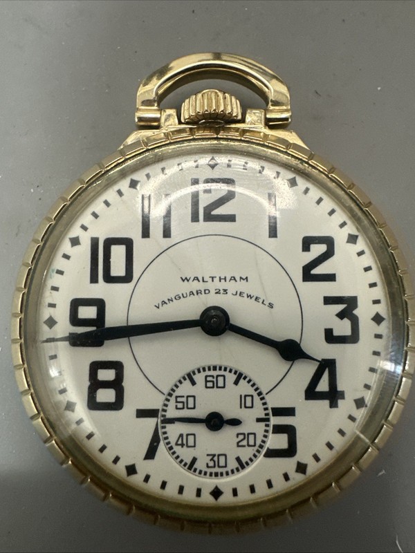 1946 Waltham 16s 23j Vanguard Pocketwatch Runs