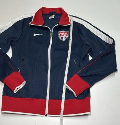 サッカーアメリカ代表　ジャージ　トラックジャケット　ジャージー　USA　ナイキ製 Nike USA Soccer Track Jacket Mens Small Blue Red USMNT Full Zip | eBay