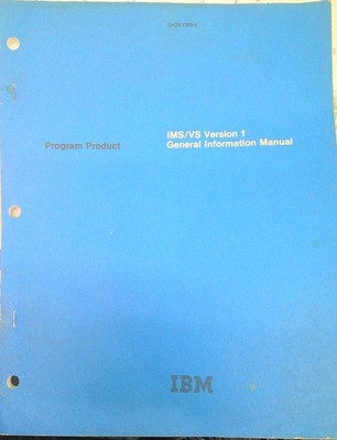 1979 IBM Ims / Vs Version 1 Release1.5 Programm Produkt Allgemeine Informationen