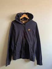 Vintage Y2K Nike Sportswear 2000s Navy Blue Full Zip Up Hoodie Men s Size Large