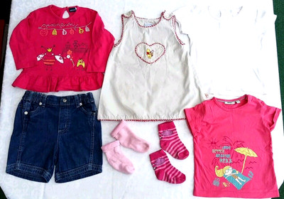 Kleidung Mädchen Kleidung Paket Gr. 74 ( 7 Teile ) DISNEY, S.Oliver, H&M, MEXX