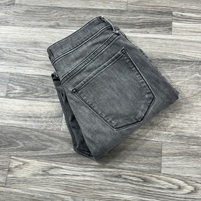 Abercrombie & Fitch 27/4R Simone High Rise Super Skinny Distressed Gray Jeans