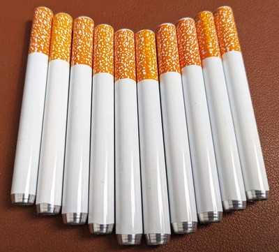 10x Metal One Hitter Dugout Pipe Cigarette Bat Large 78mm / 3.07'' Free Shipping