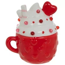 "Season of Love" Hot Cocoa Light Up Mug Choose 1 of 2 Color 4.52" H x 4.13" W