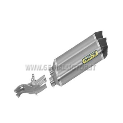 Auspuff + Link Pipe Arrow Race tech AK Aluminium Ktm 950 Sm 2006 > 2009