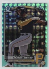 2025 Bowman Chrome Prospects Aqua Geometric Refractor 28/125 Jhonny Severino 3pb
