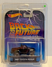 Hot Wheels 1987 TOYOTA PICKUP TRUCK BACK TO THE FUTURE RETRO ENTERTAINMENT BLACK
