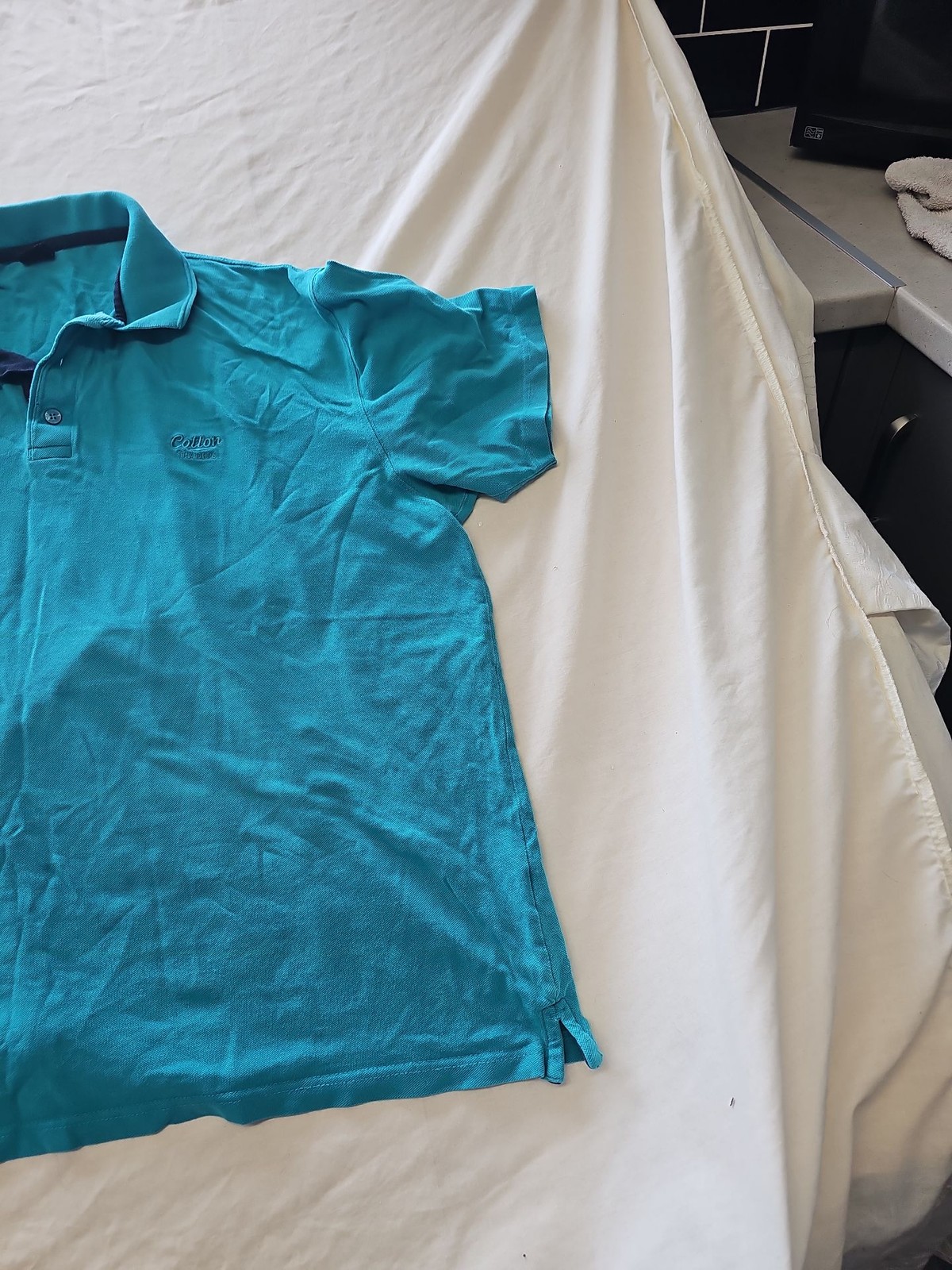 Cotton Traders Turquoise 2XL Pique Polo Shirt  391 image 3