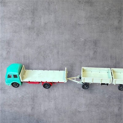 Vintage SIKU V88 Mercedes Truck w/ Two V128 Trao;ers W.Germany 1:87 HO Plastic