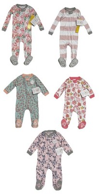 Burt's Bees Baby Sleep & Play Organic Cotton Snug Fit Sets: Sizes 3-6M Thru 24M