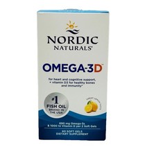 Nordic Naturals Omega-3D lemon 60ct Ex 09/2028