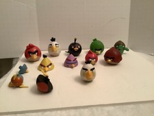 Lot of 13: Assorted Soft  Hard Angry Birds Figures Loose