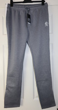 NWT Gym King Men's Size XL Poly TRACKSUIT Zip Bottom Grey NEW With TAG FREE POST