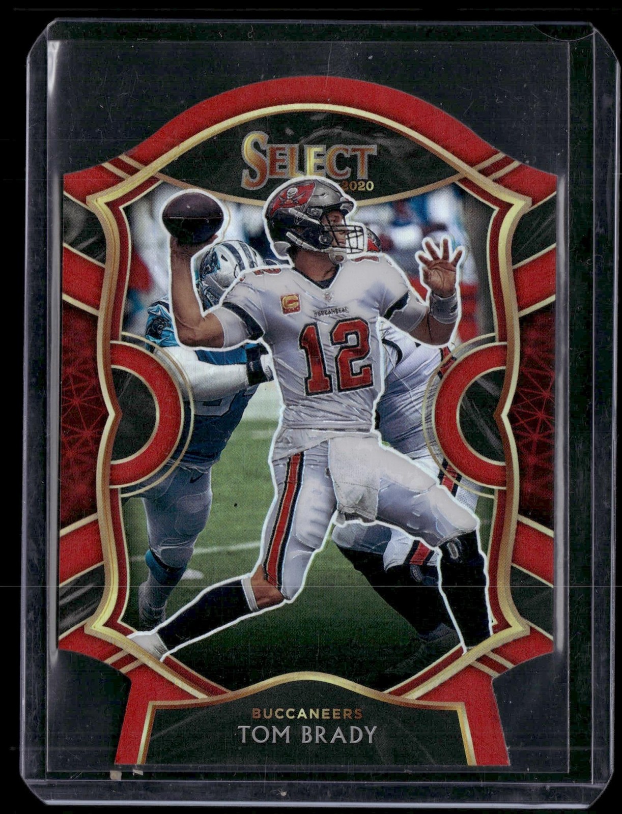 2020 Panini Select #1 Tom Brady Red Prizm Die Cut Concourse