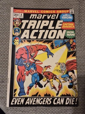 Marvel Triple Action #8 (Marvel Comics December 1972) DISCOUNTED SHIPPING 