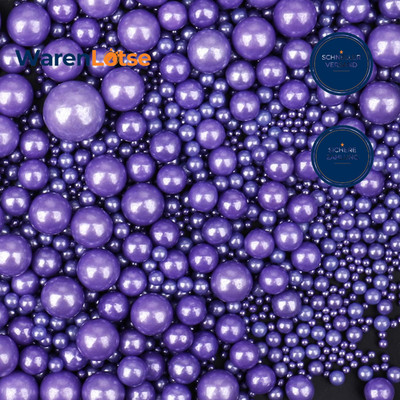 Zuckerperlen Streusel Violett 130g Größenmix Tortendeko Cupcakes Kekse Party
